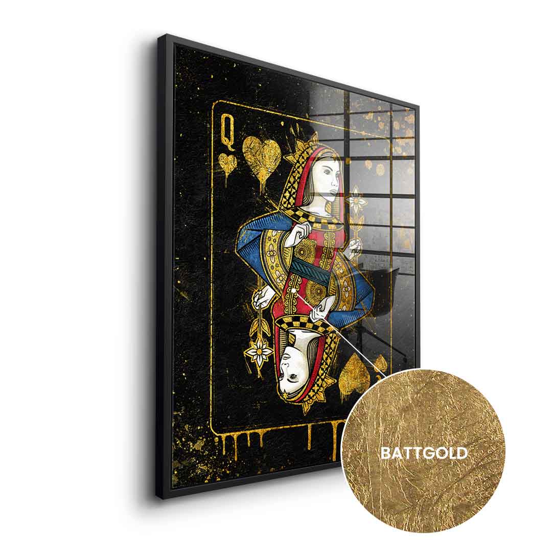 Queen Card - gold leaf