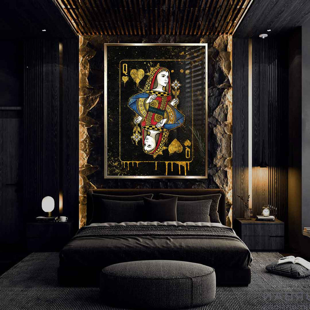 Queen Card Blattgoldbild – Ansicht 2