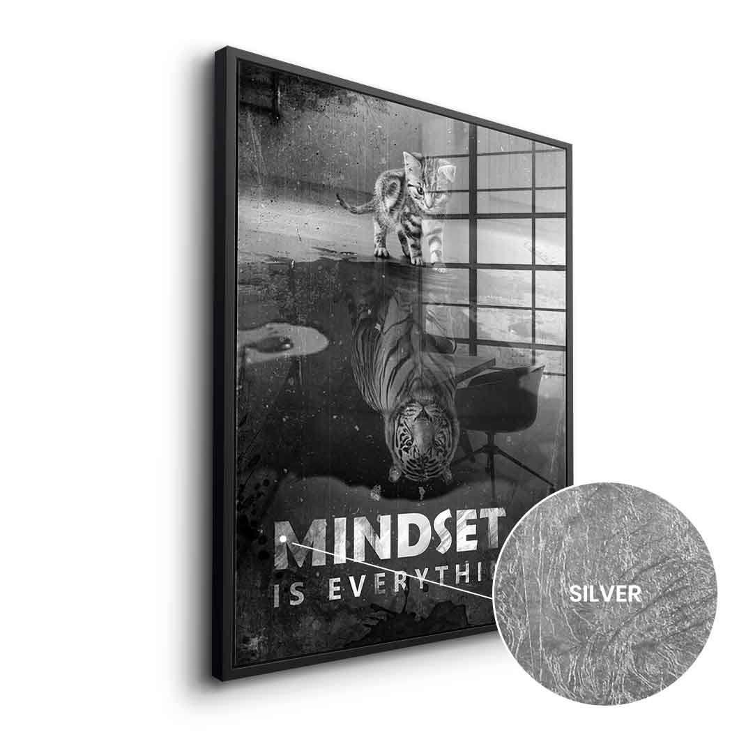 Mindset is everything #tiger - leaf silver