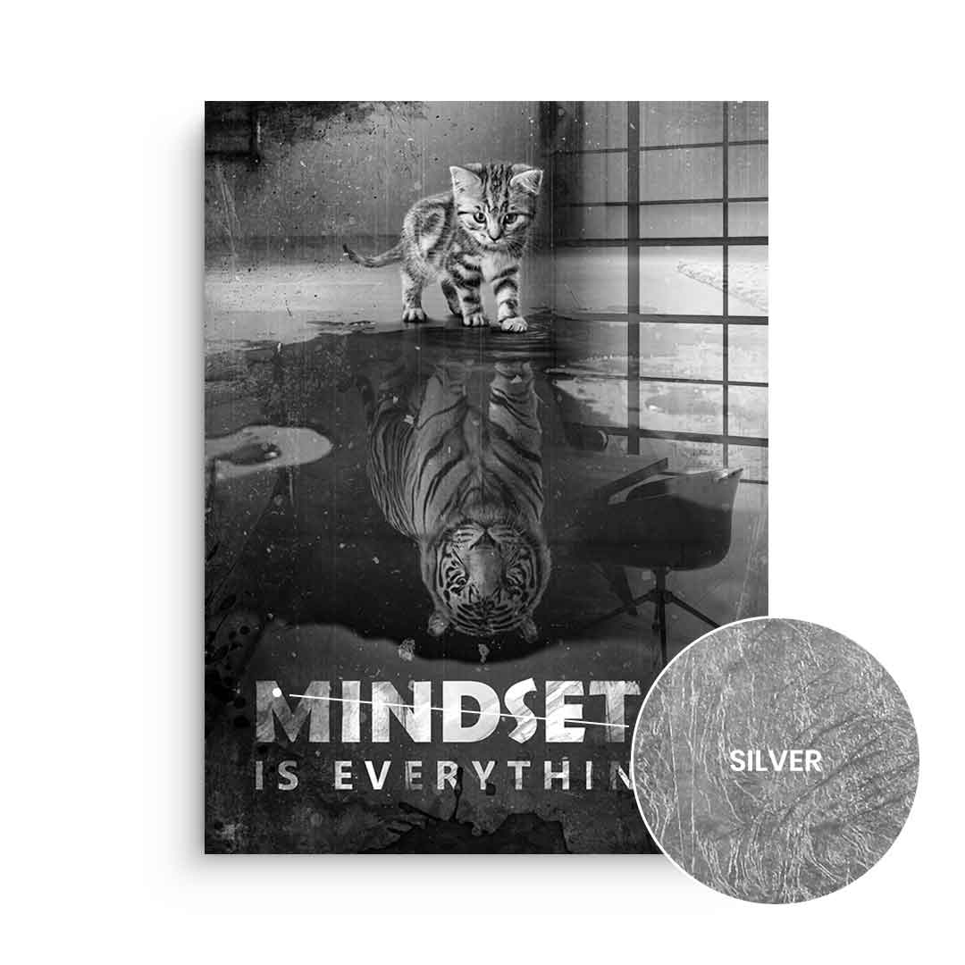 Mindset is everything #tiger - leaf silver
