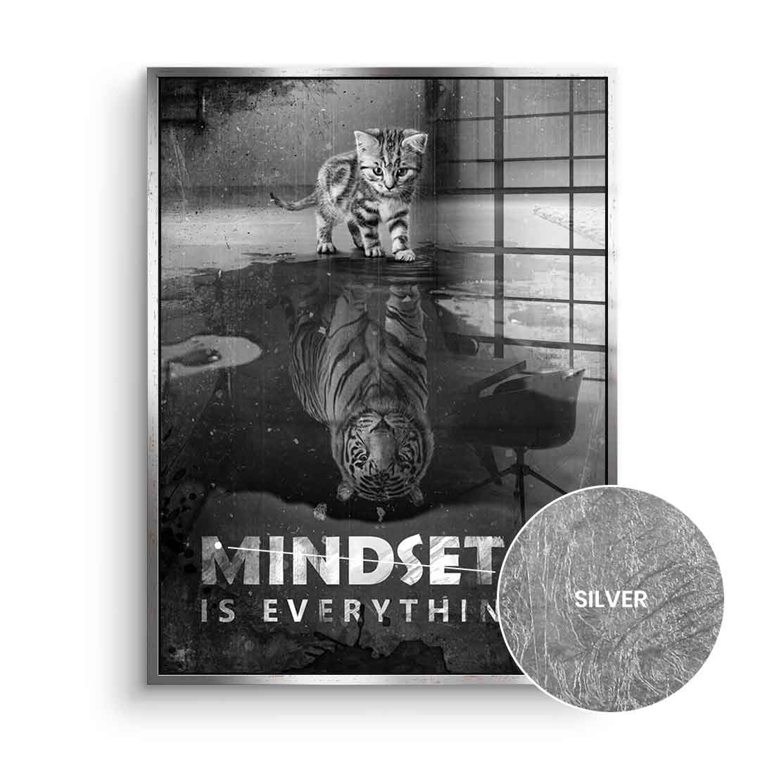 Mindset is everything #tiger - leaf silver