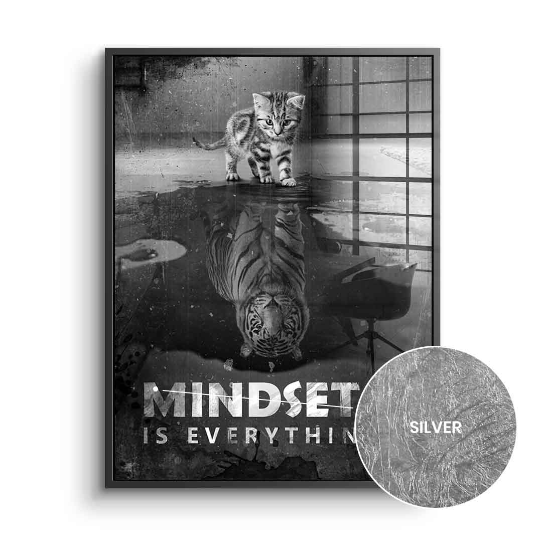 Mindset is everything #tiger - leaf silver