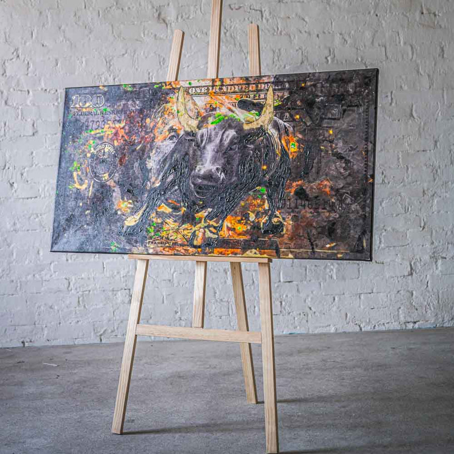 BLACK BULL | GEMÄLDE – Vorderseite