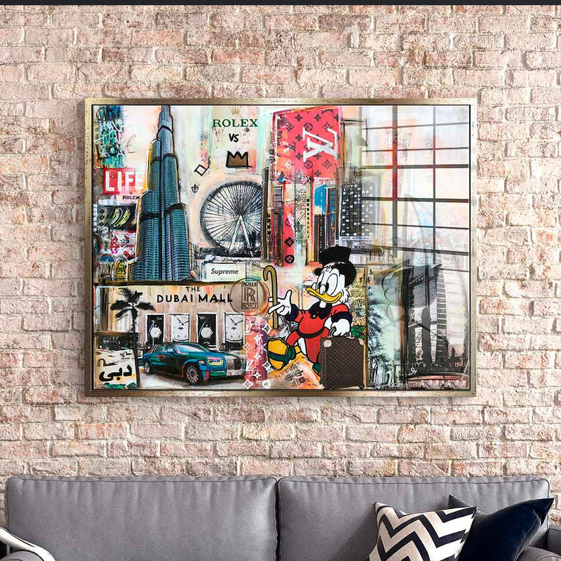 Dagobert in Dubai - Acrylglas