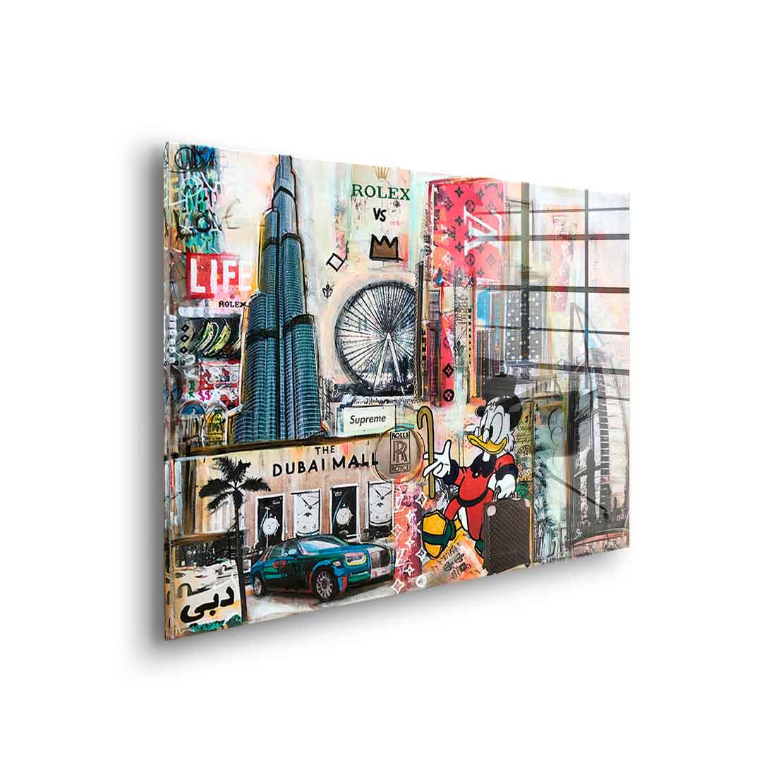 Dagobert in Dubai - acrylic glass