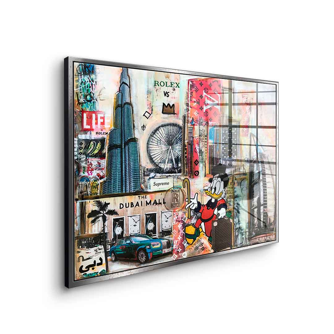 Dagobert in Dubai - acrylic glass