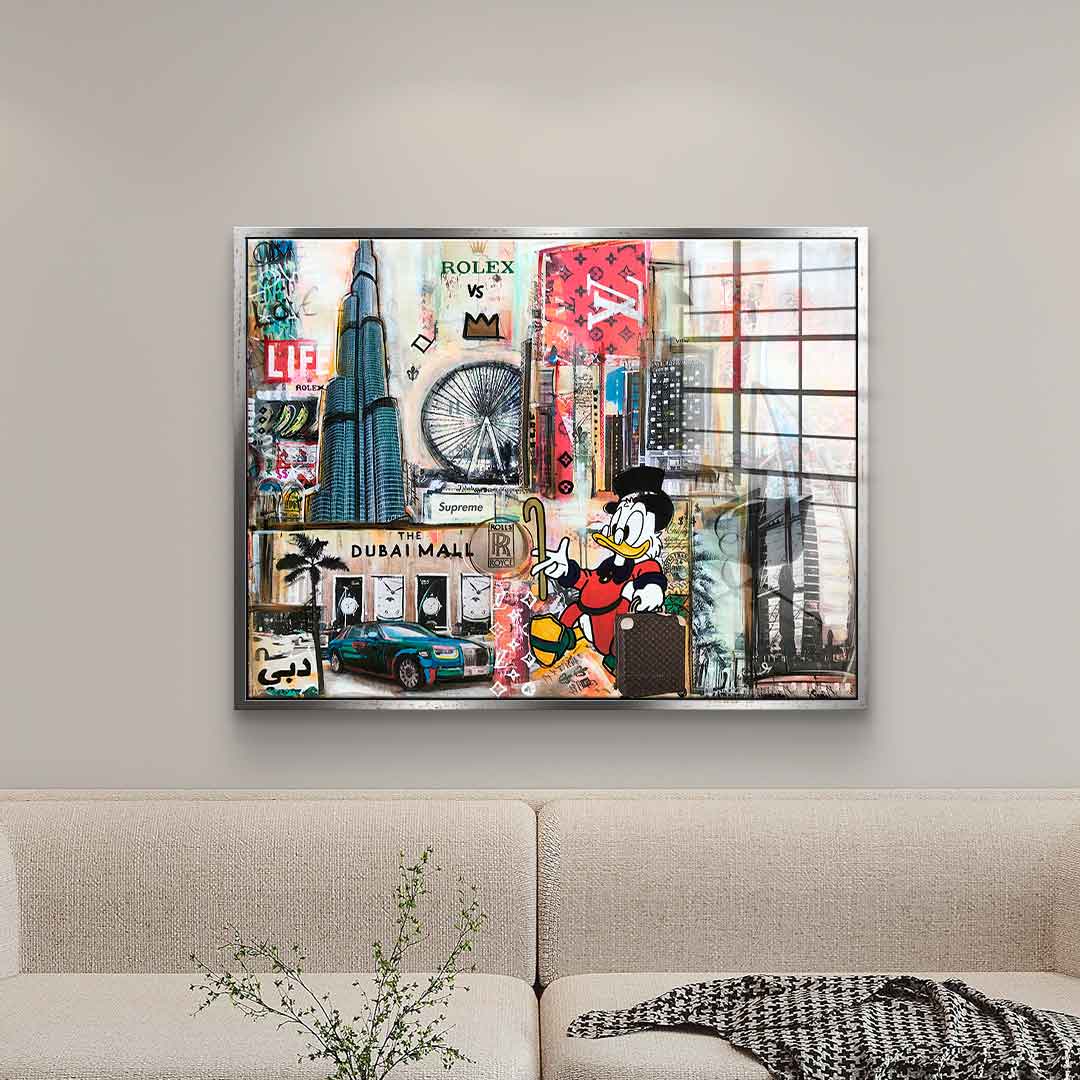 Dagobert in Dubai - acrylic glass