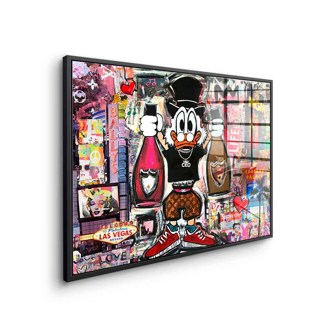 Dagobert in Las Vegas - Acrylglas