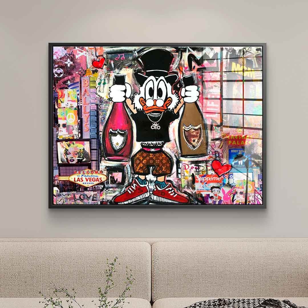 Dagobert in Las Vegas - Acrylglas