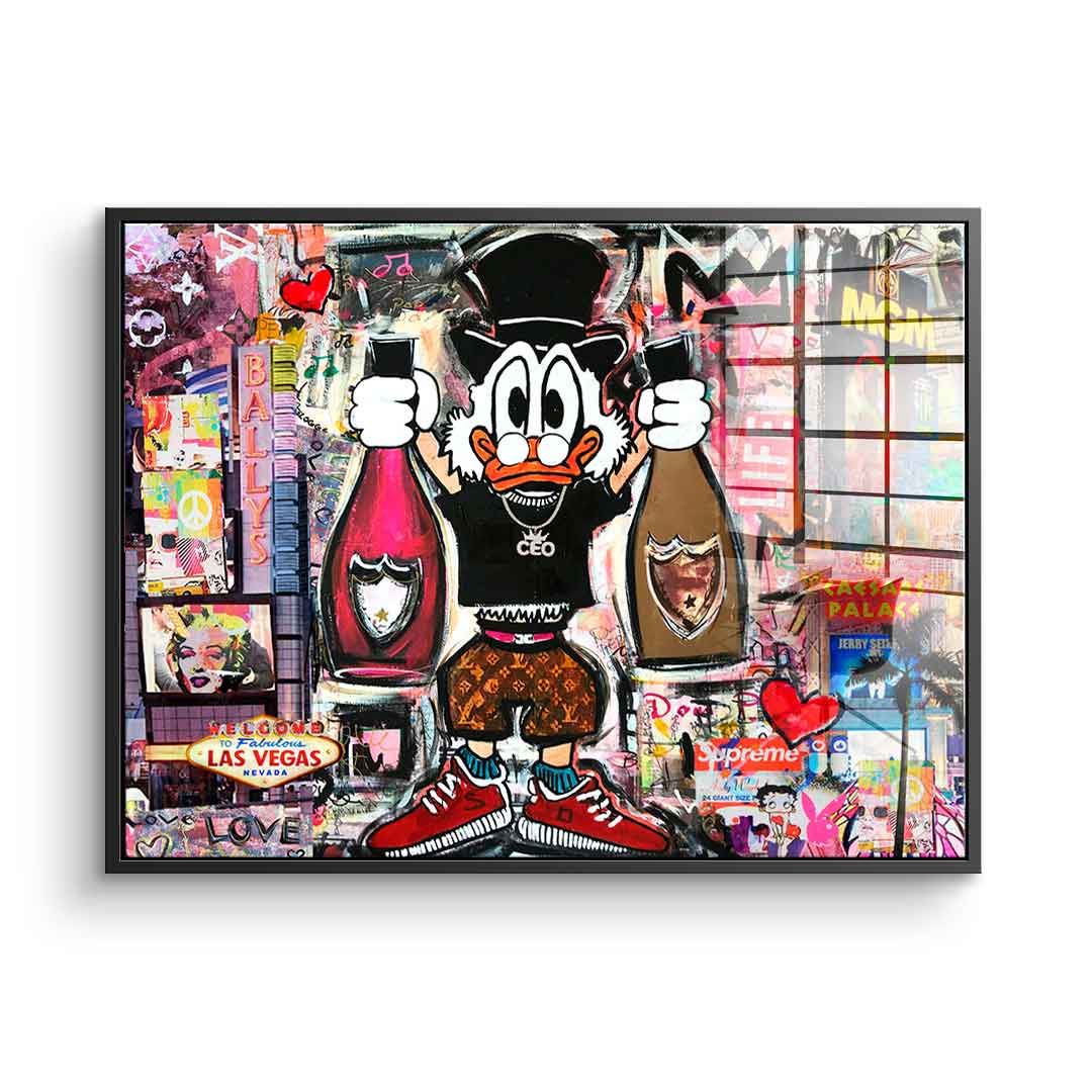 Dagobert in Las Vegas - Acrylglas