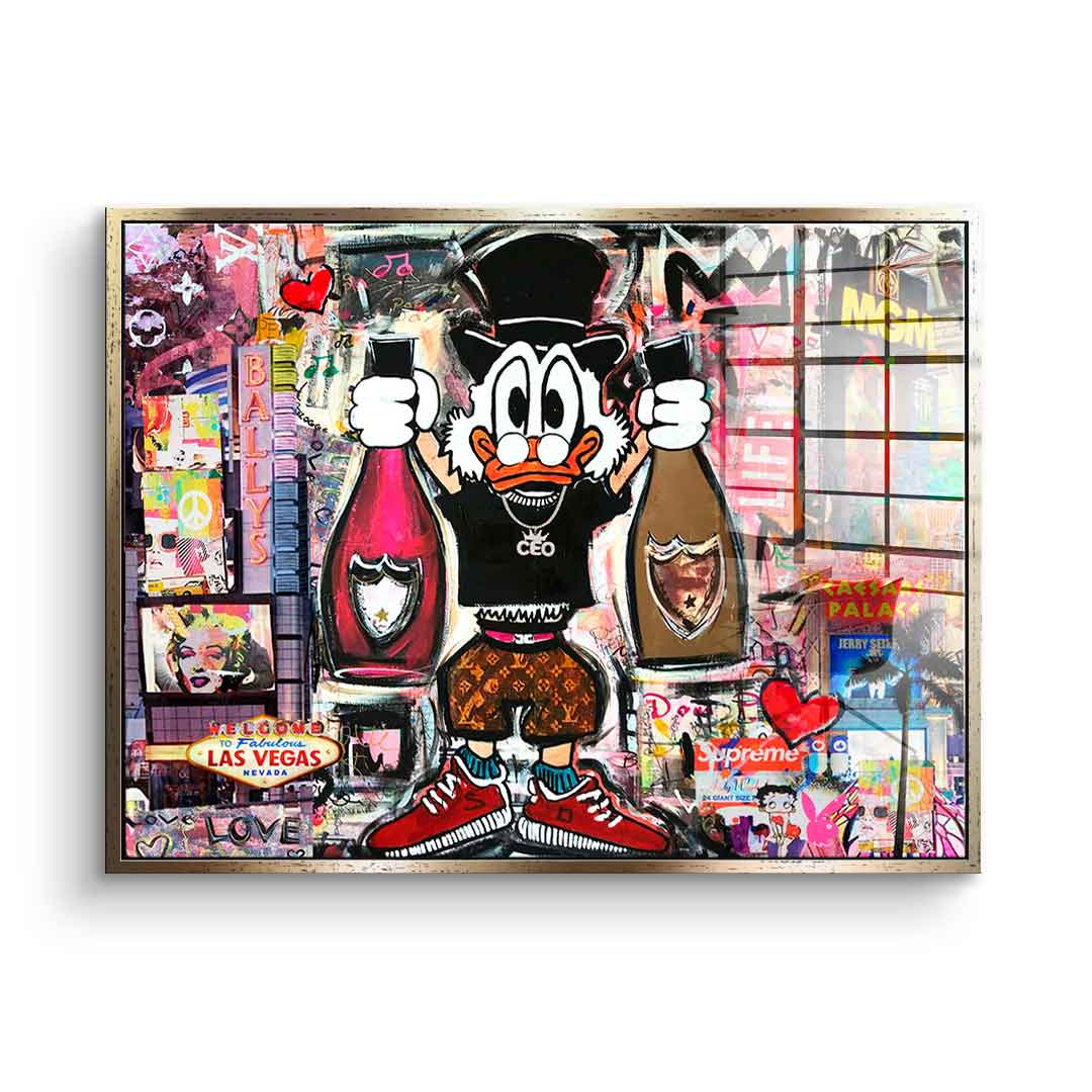 Dagobert in Las Vegas - Acrylglas