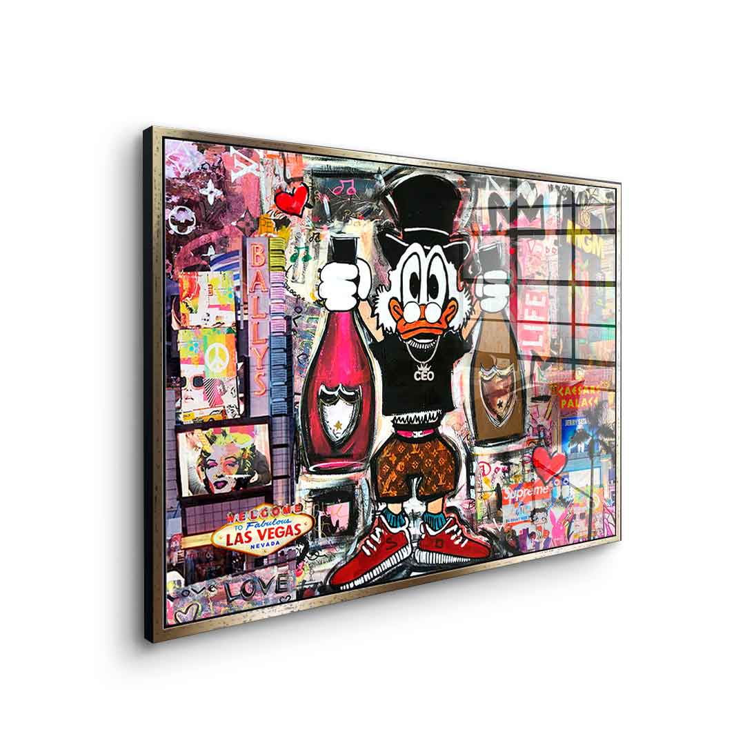 Dagobert in Las Vegas - Acrylglas