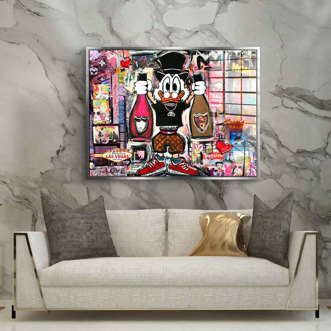 Dagobert in Las Vegas - Acrylglas