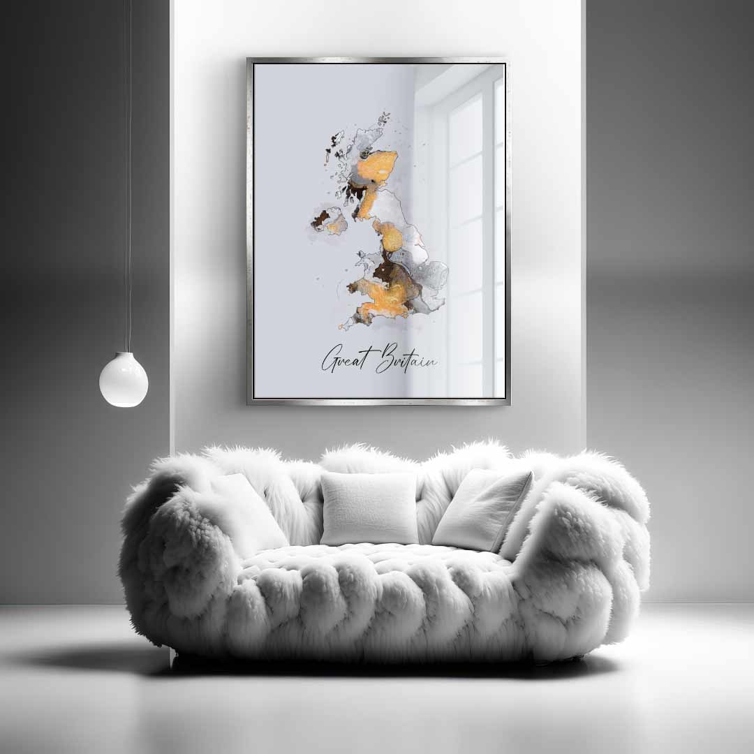 Abstract Countries - Great Britain - Acrylglas