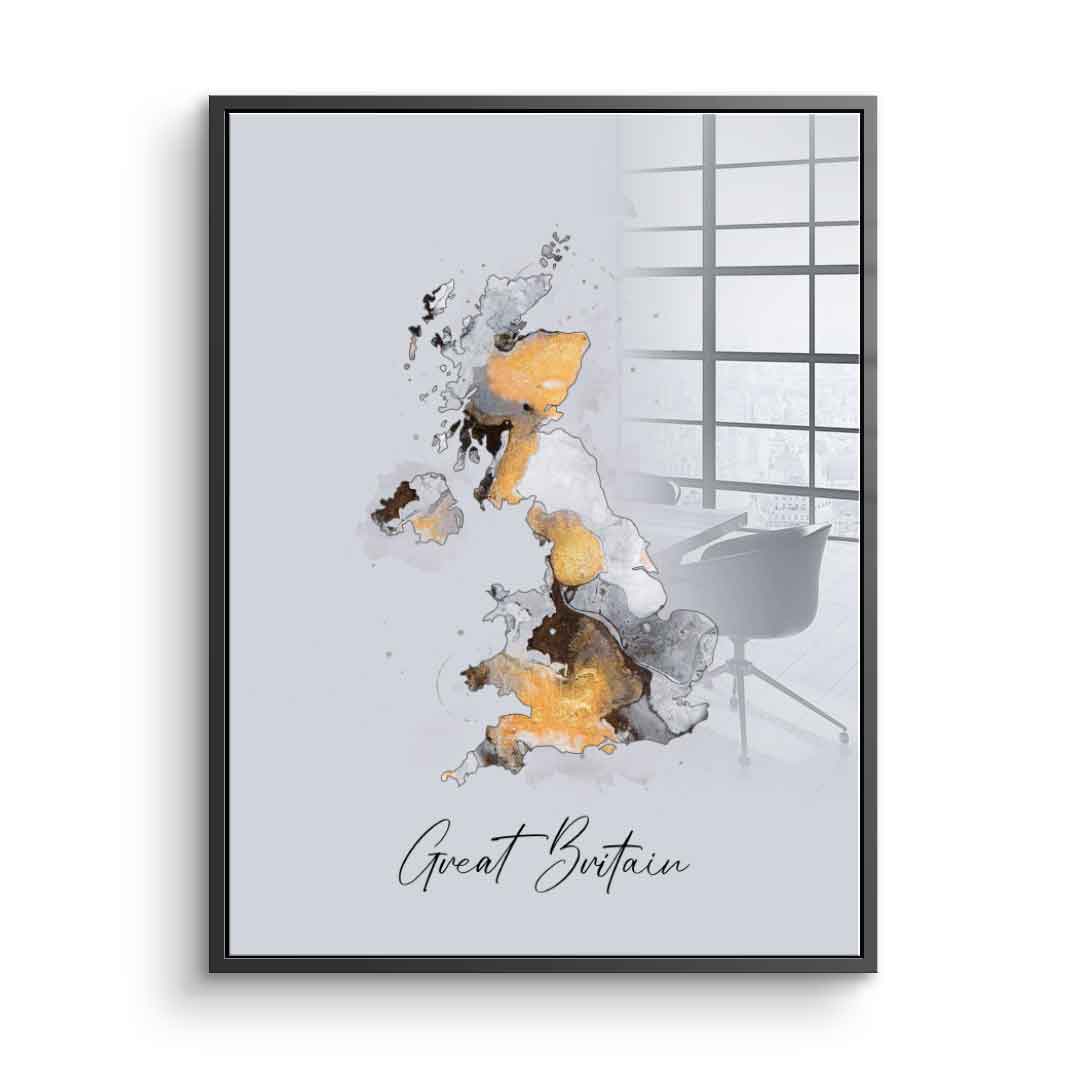 Abstract Countries - Great Britain - Acrylglas