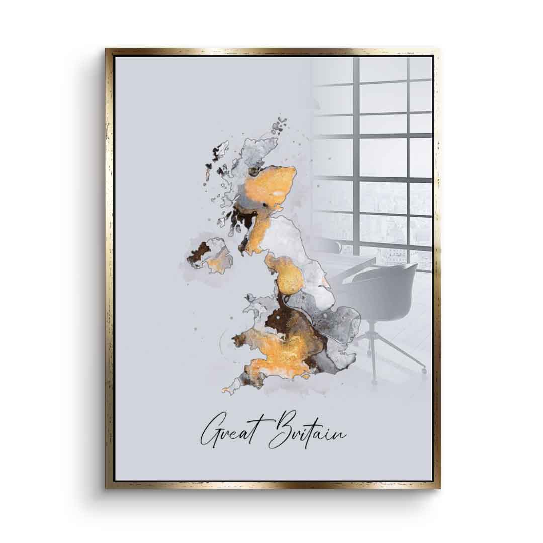 Abstract Countries - Great Britain - Acrylglas