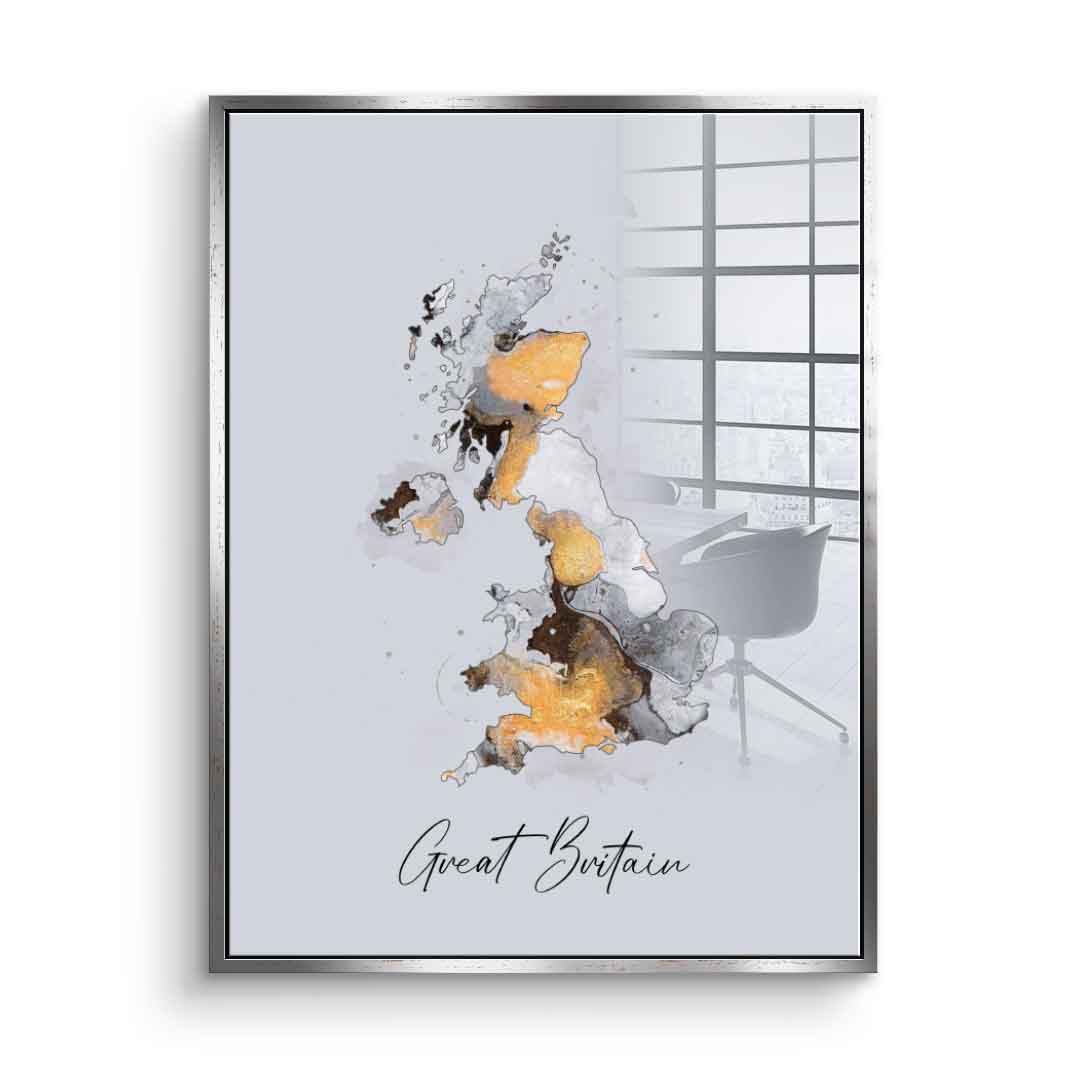 Abstract Countries - Great Britain - Acrylglas