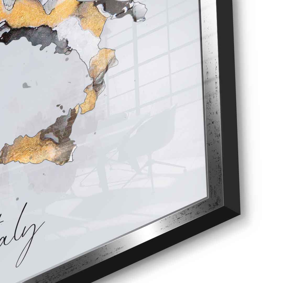 Abstract country - Italy - acrylic glass