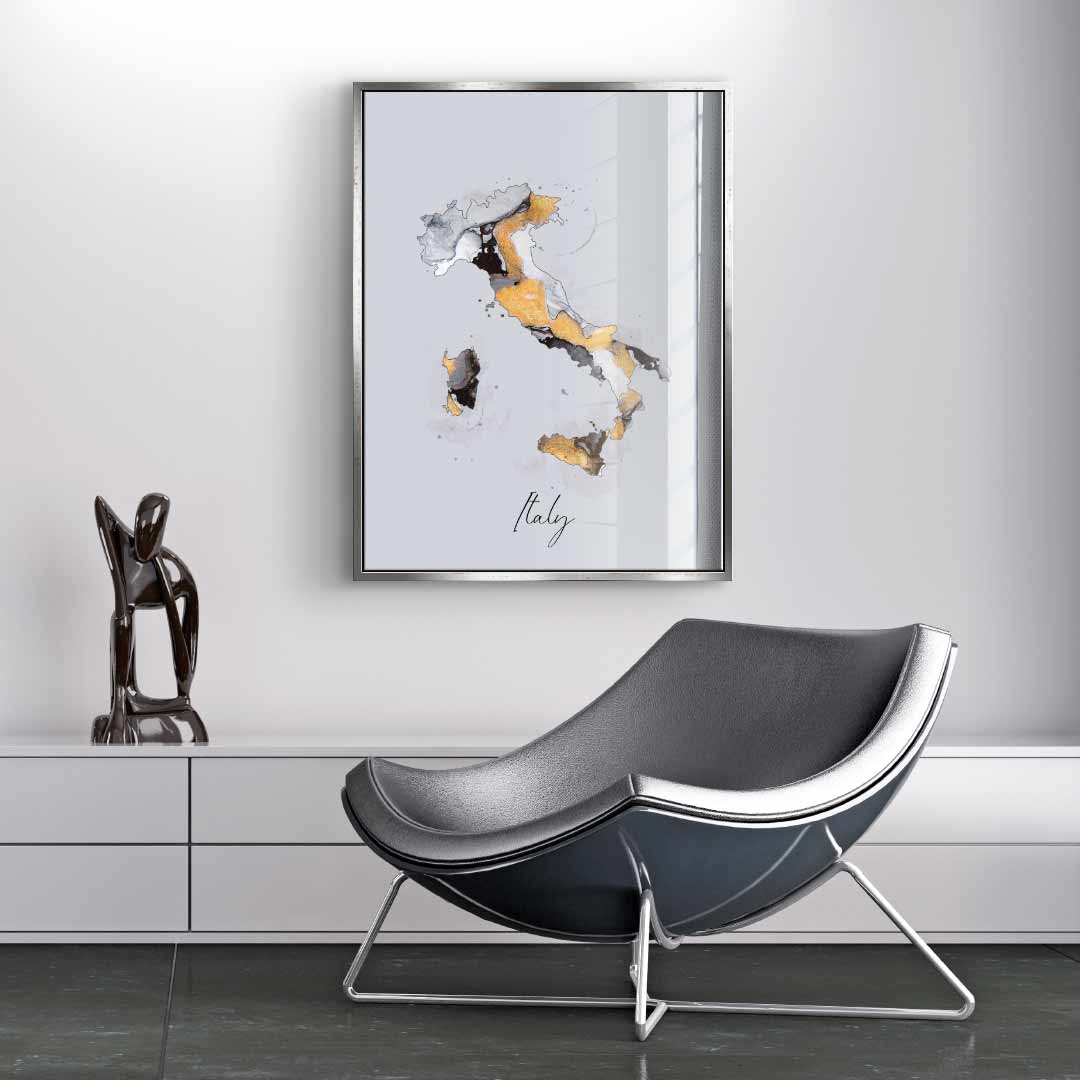 Abstract country - Italy - acrylic glass