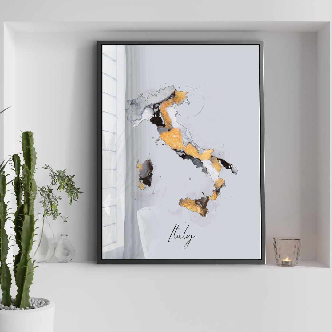 Abstract country - Italy - acrylic glass