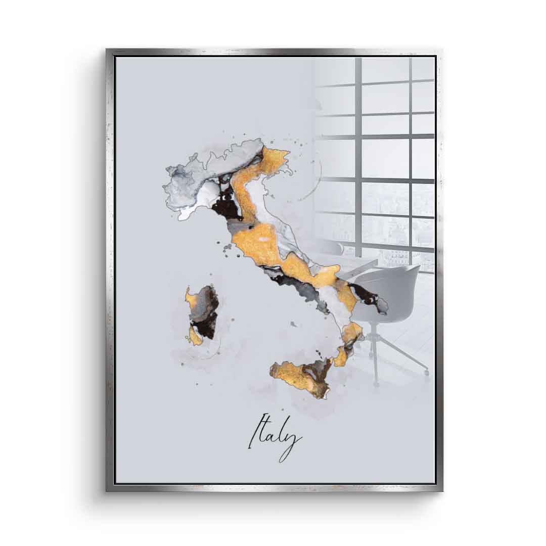 Abstract country - Italy - acrylic glass