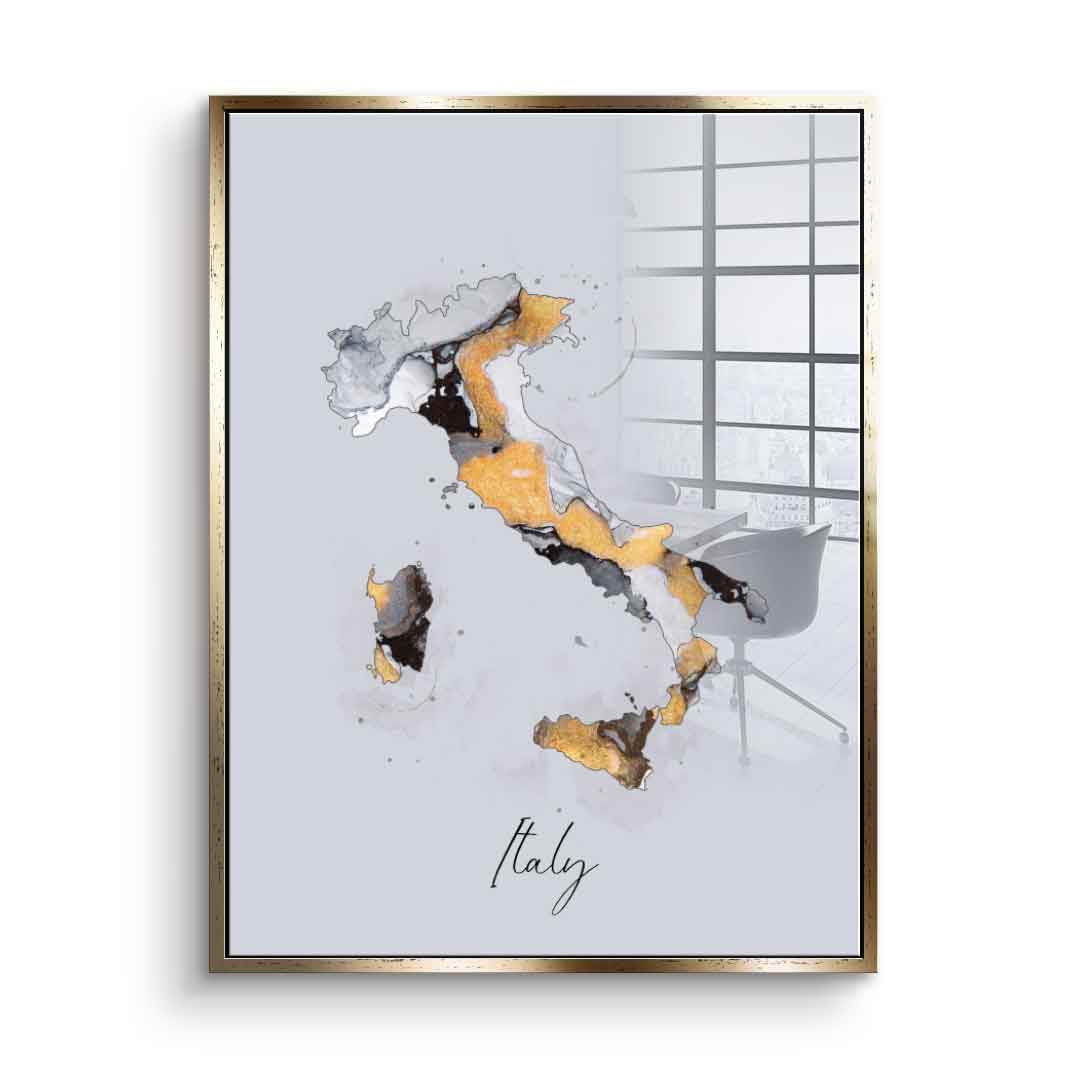 Abstract country - Italy - acrylic glass
