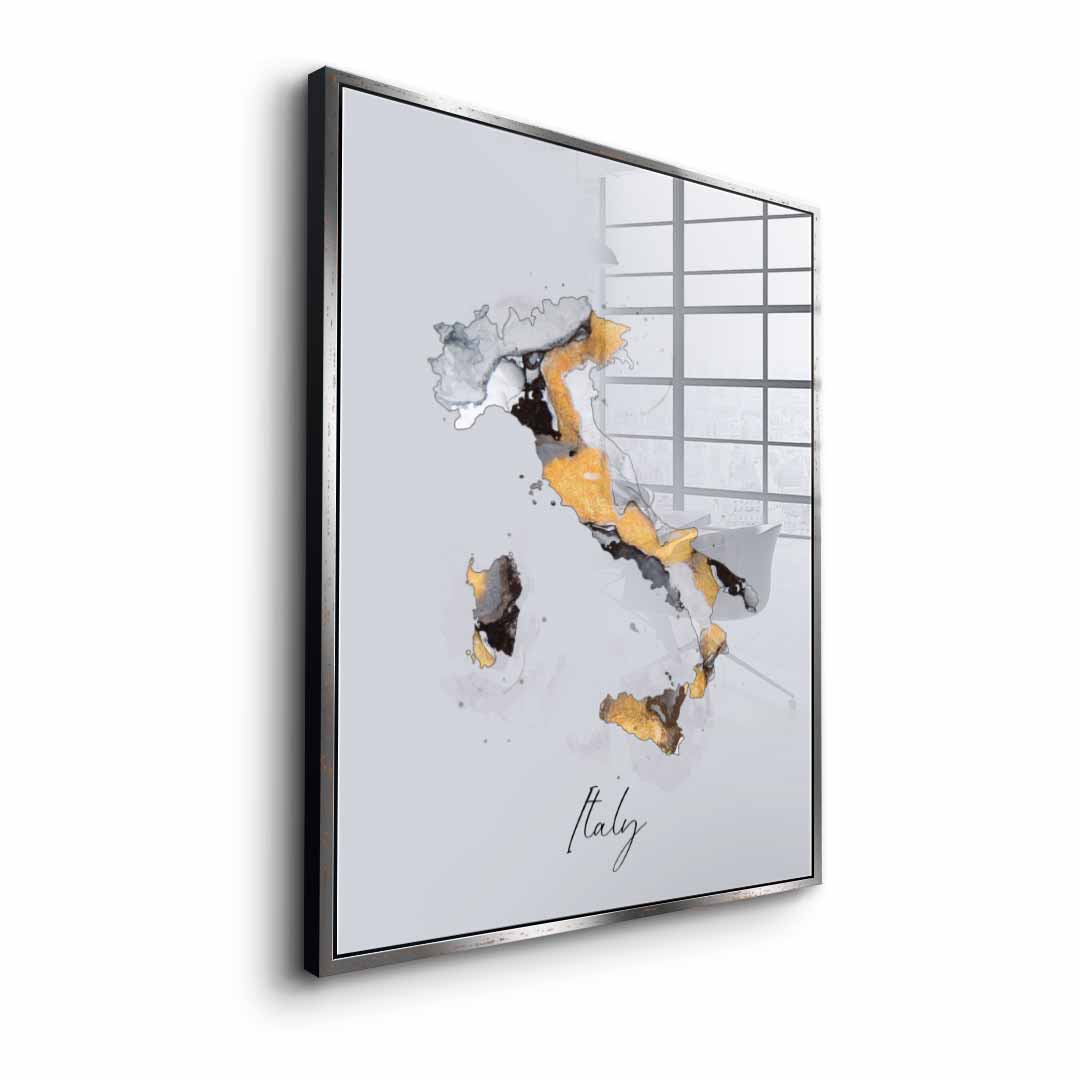 Abstract country - Italy - acrylic glass
