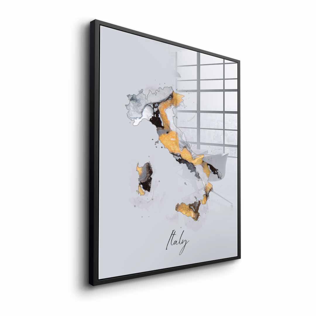 Abstract country - Italy - acrylic glass