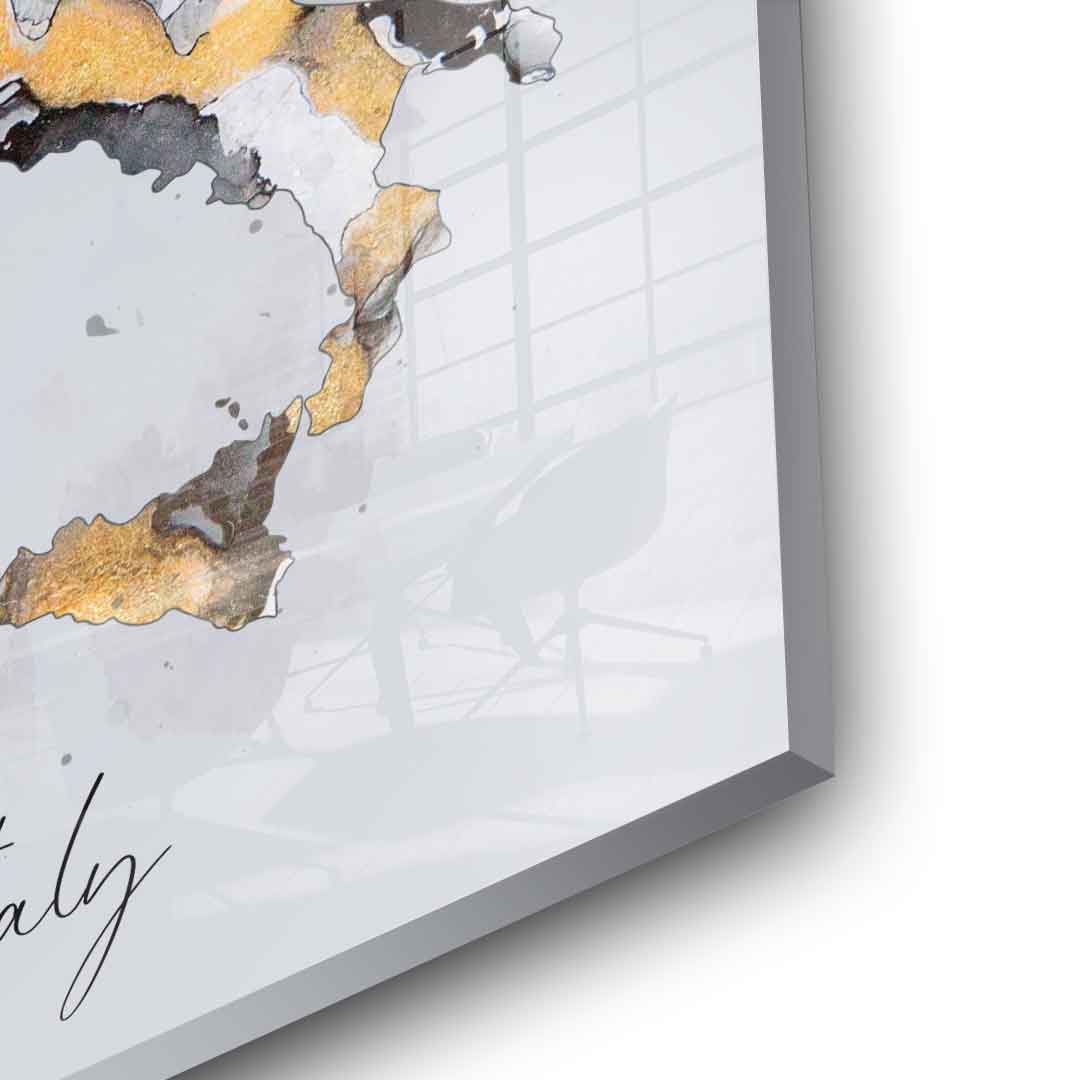Abstract country - Italy - acrylic glass