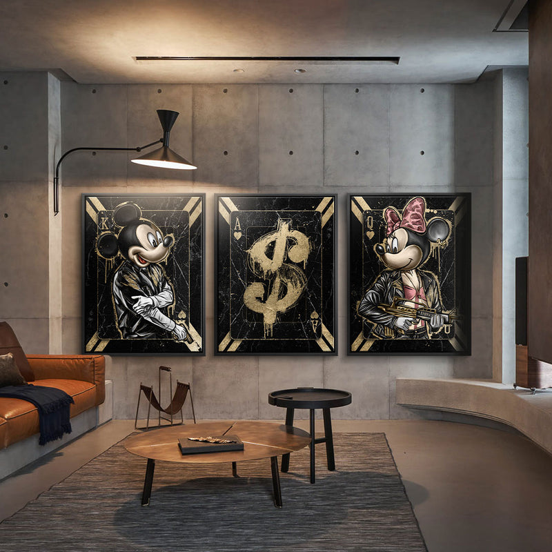 Gangster card - canvas 3x