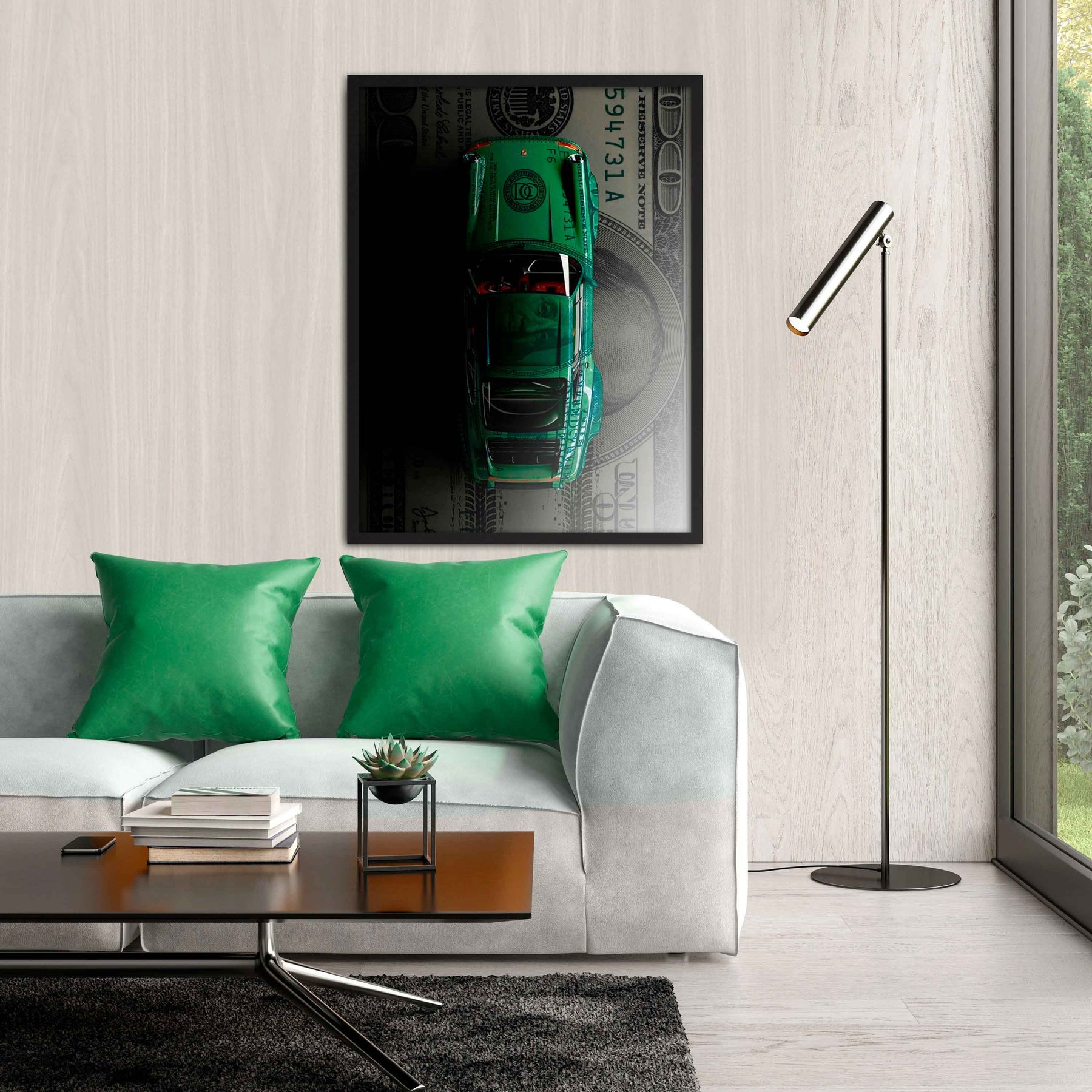Green dollar car