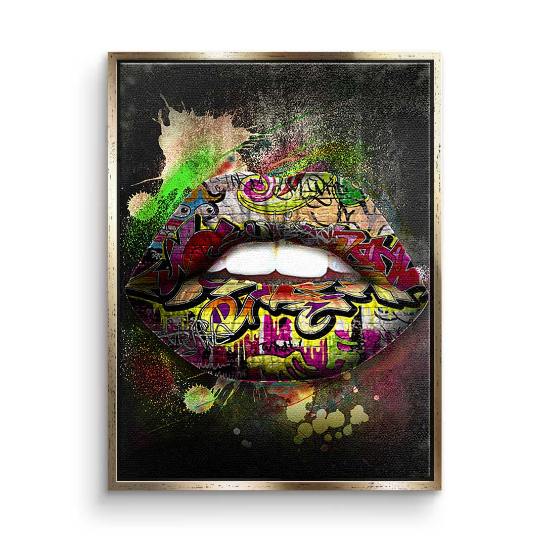 Graffiti lips