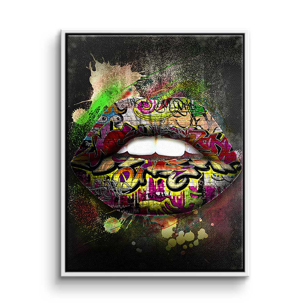 Graffiti lips