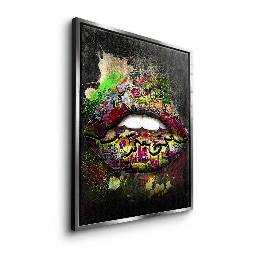 Graffiti lips