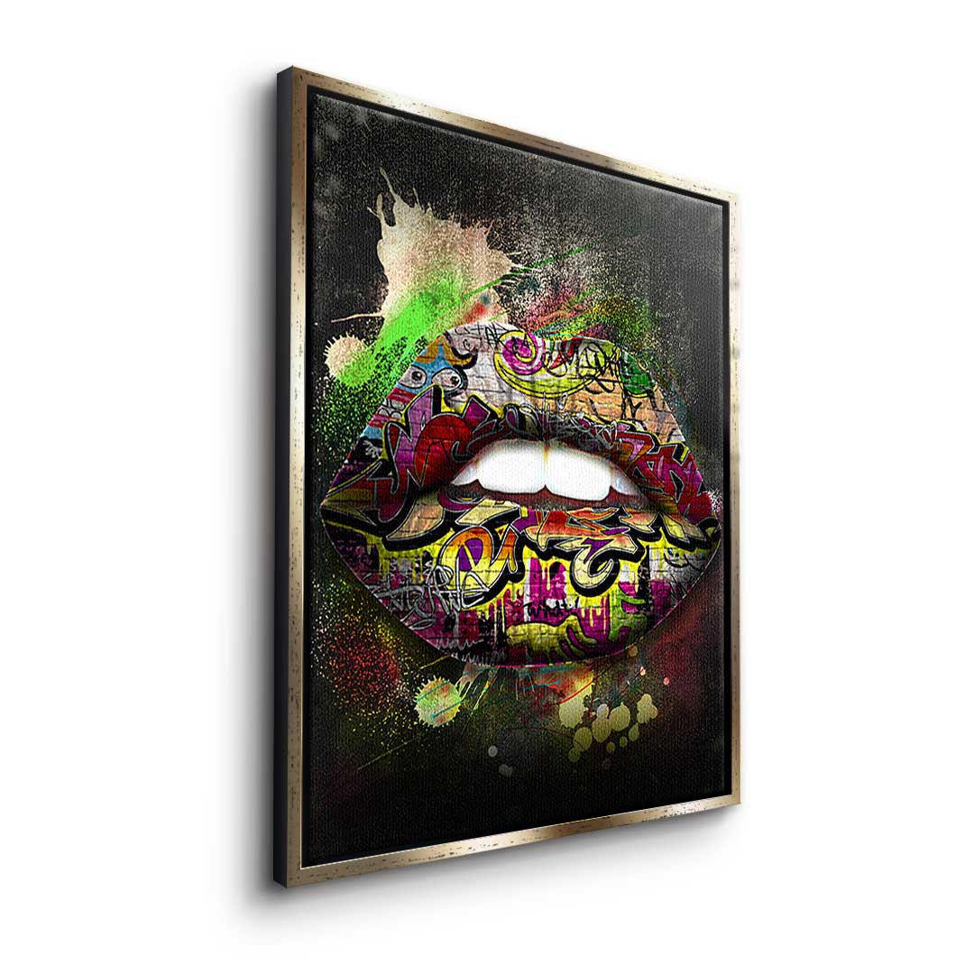 Graffiti lips