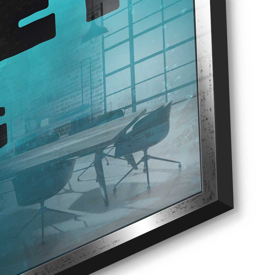 Mindset is everything #goldfisch - acrylic glass