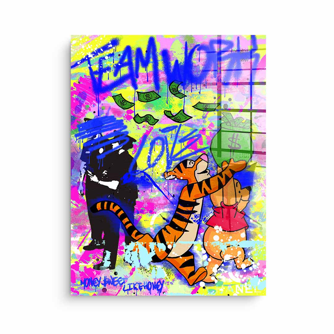 Team work - acrylic glass
