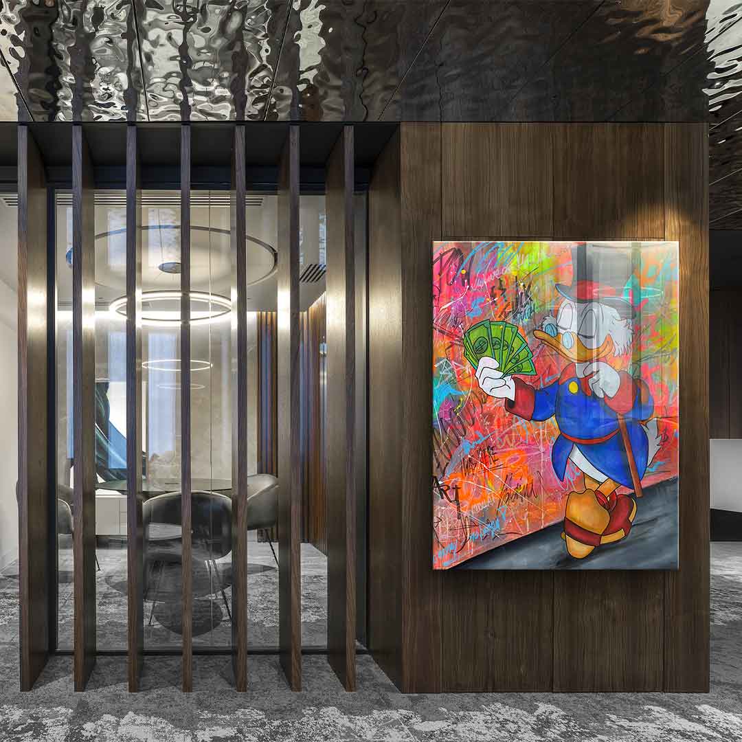 Dollar fan - acrylic glass