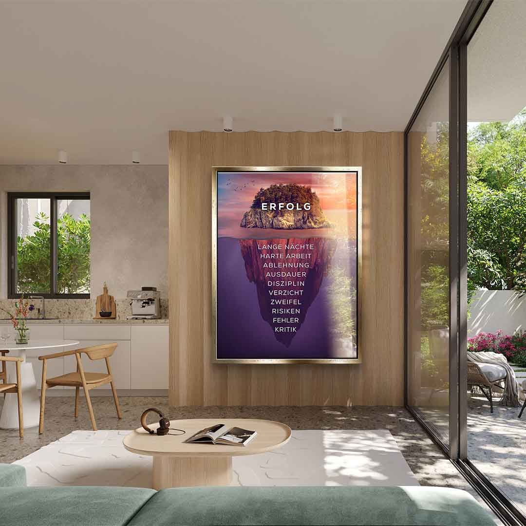 Island of success - acrylic glass