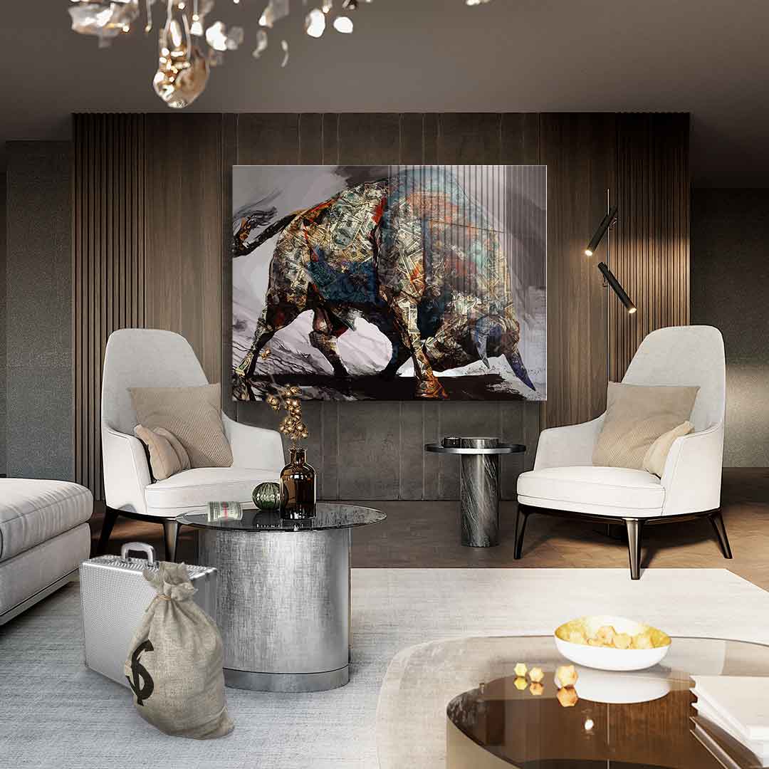 Money Bull - Acrylglas