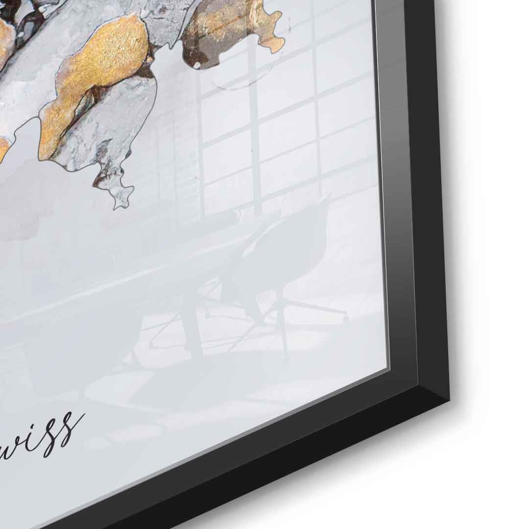 Abstract country - Swiss - acrylic glass