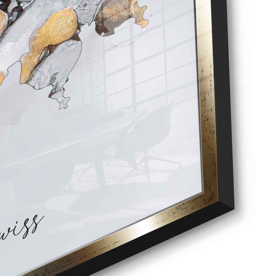 Abstract country - Swiss - acrylic glass