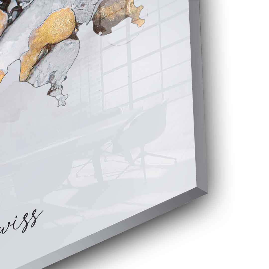 Abstract country - Swiss - acrylic glass