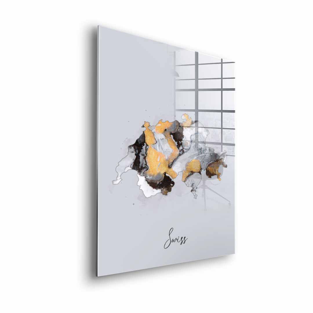 Abstract country - Swiss - acrylic glass