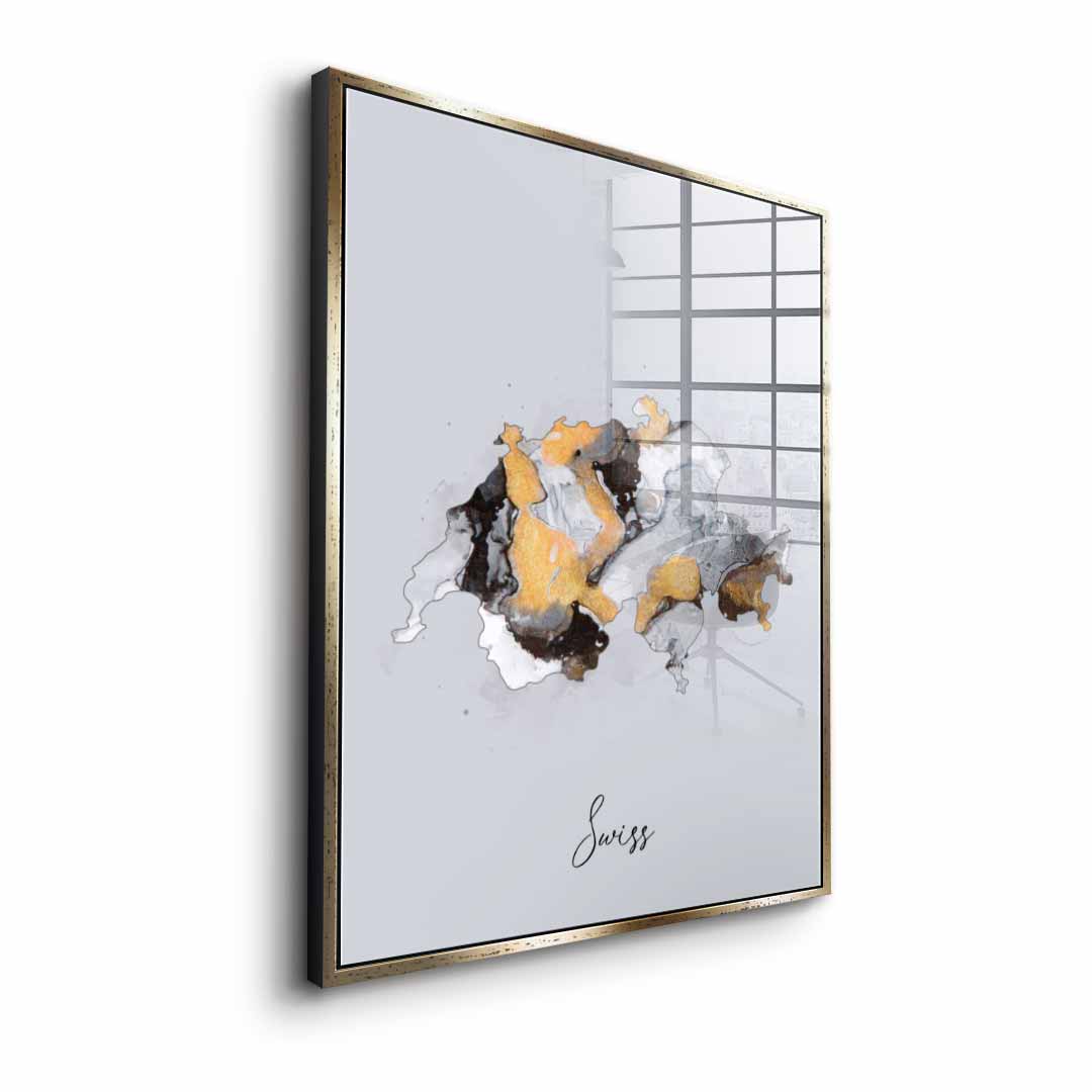 Abstract country - Swiss - acrylic glass