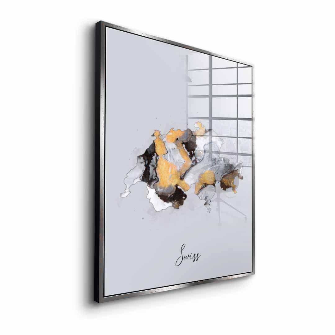 Abstract country - Swiss - acrylic glass