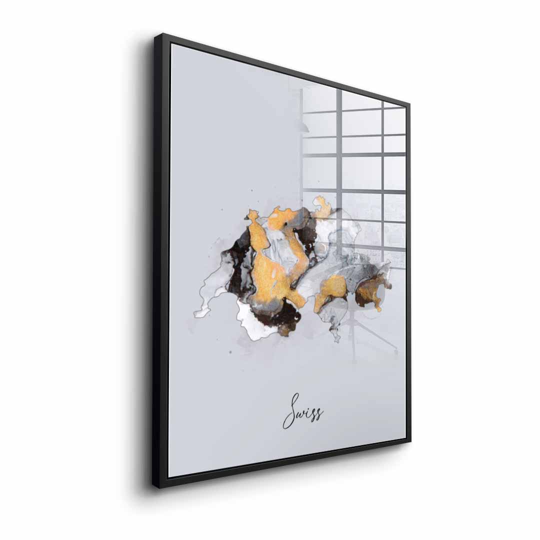 Abstract country - Swiss - acrylic glass