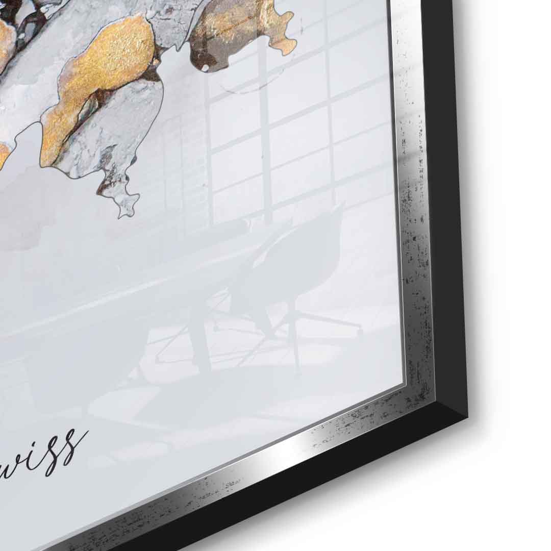Abstract country - Swiss - acrylic glass