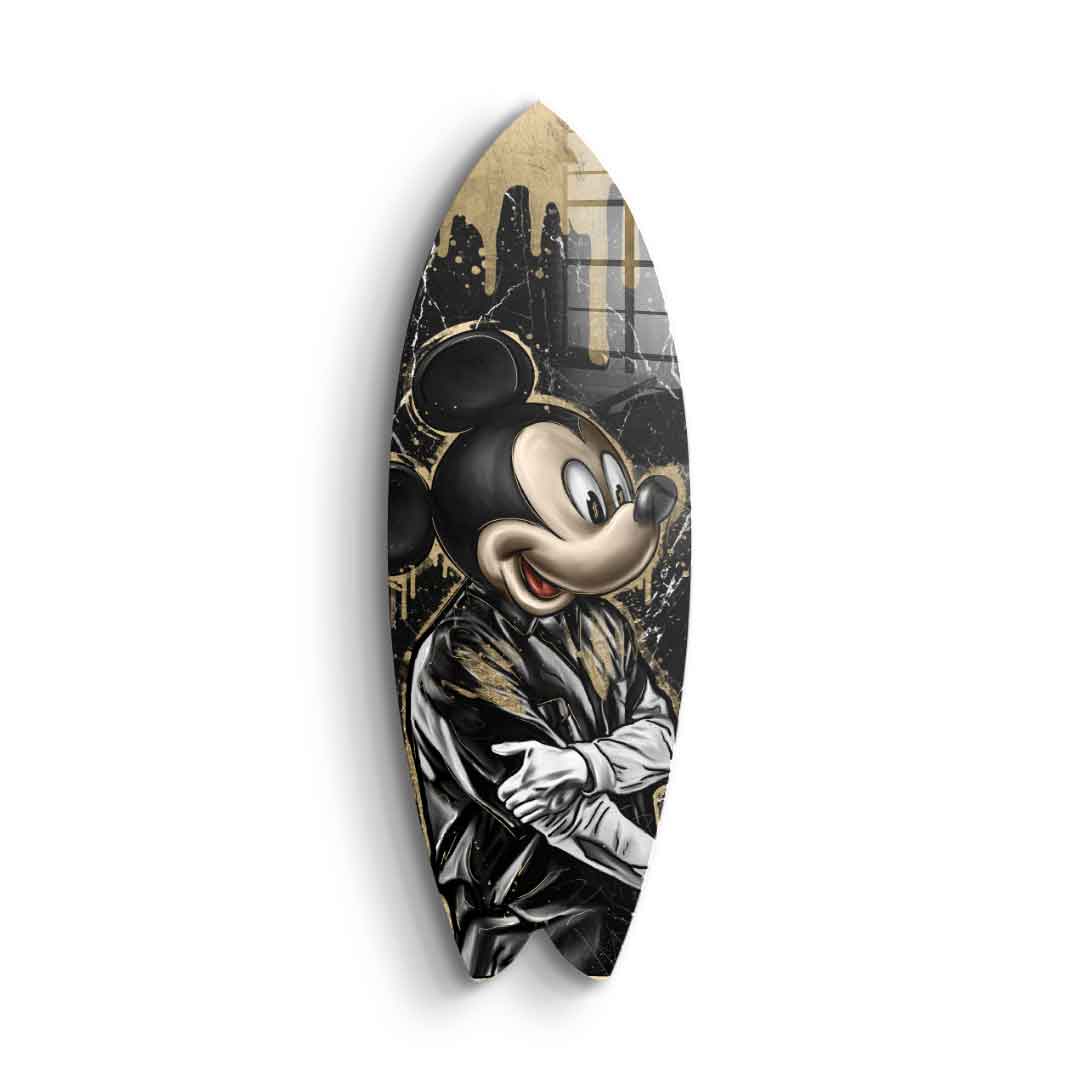 Surfboard Gangster King - Acrylglas