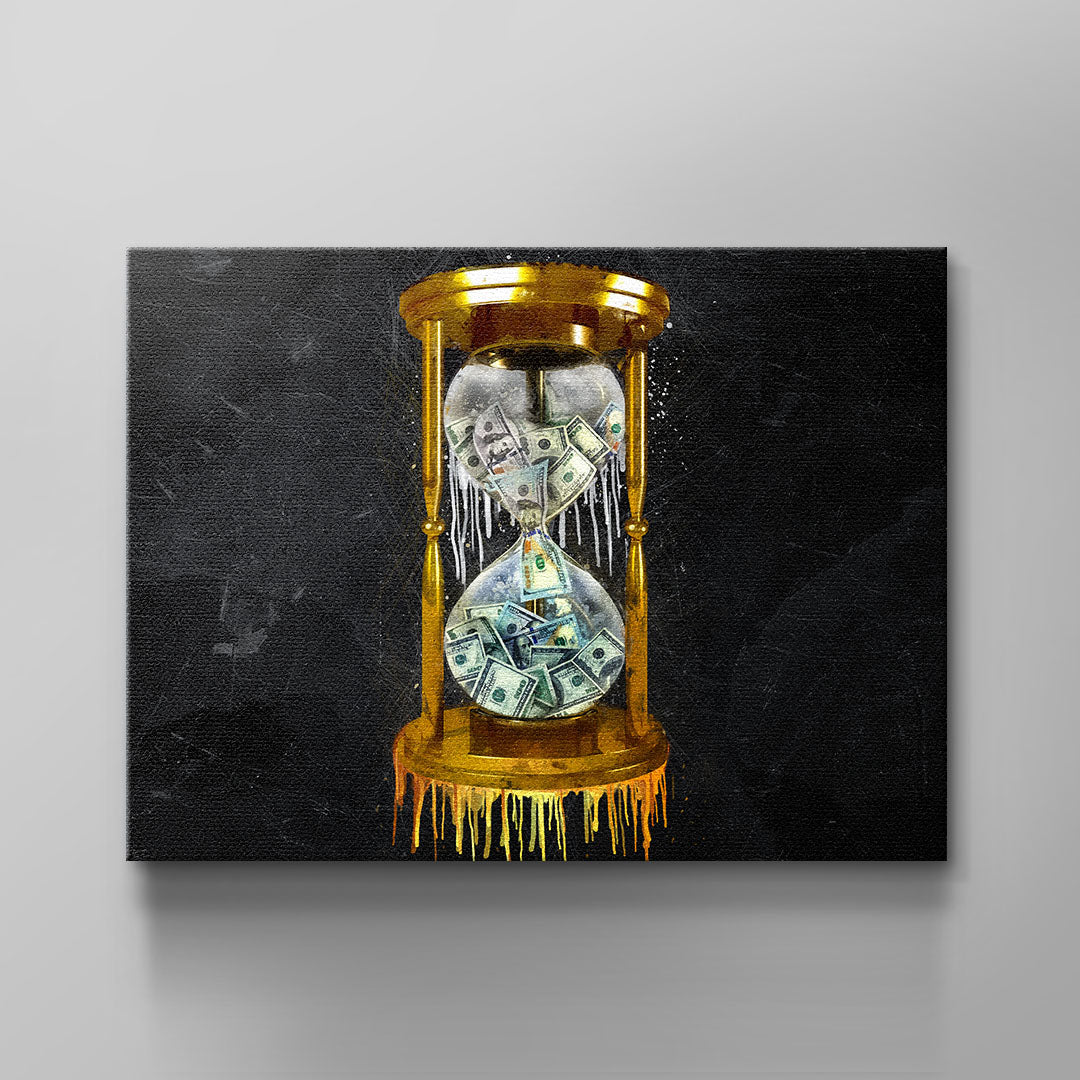 Sanduhr des Geldes Black Edition